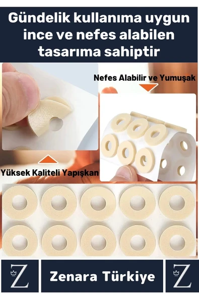 Gündelik Kullanım Konforlu Ayak Ağrı Baskı Basınç Azaltıcı Sünger Yastık Ayak Nokta Pedi 15 Adet - 2