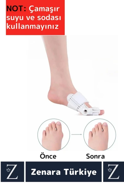 Premium Sağ Sol Her İki Ayak İçin Uyumlu Yıkanıp Kolay Temizlenir Baş Parmak Kemik Düzeltici Atel - 3