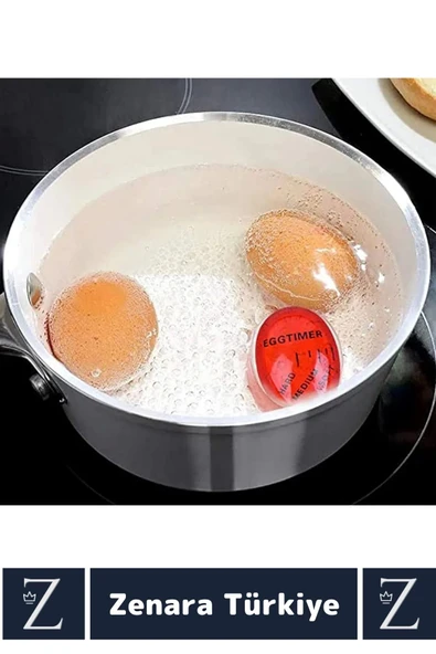Premium Yanmaz Erimez 3 Farklı Zamanlayıcılı Haşlama Yumurta Pişirme Derecesi Egg Timer - 4