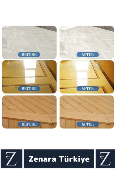 Premium Dükkan Fayans Ahşap Parçalanabilir Pratik Kullanım Zemin Parlatma Temizleme Tableti 40 Adet - 3