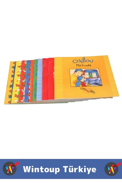 Eğitici Eğlenceli İlgi Çekici Dil Bilgisi Gelişimi Bebek Çocuk Hikaye Kitapları CAILLOU 10'lu Set - Resim 4