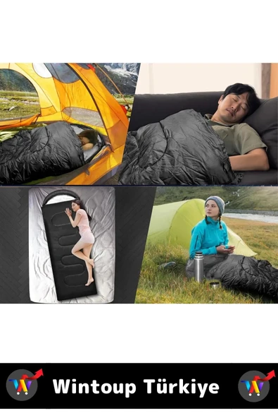 Premium Deprem Kamp Seti 6 Kişilik Çantalı Su Geçirmez Çadır 1 Adet Uyku Tulumu Pilli El Feneri - 4