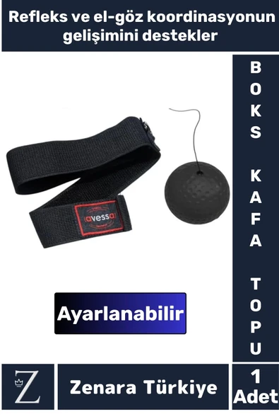 Premium El Göz Koordinasyonu Refleks Geliştirici Ayarlanabilir İpli BOKS ANTRENMAN KAFA TOPU
