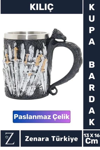 Premium Dekoratif Hediyelik Genç Yetişkin Eğlenceli Tasarım Figür Paslanmaz Çelik Kupa Bardak