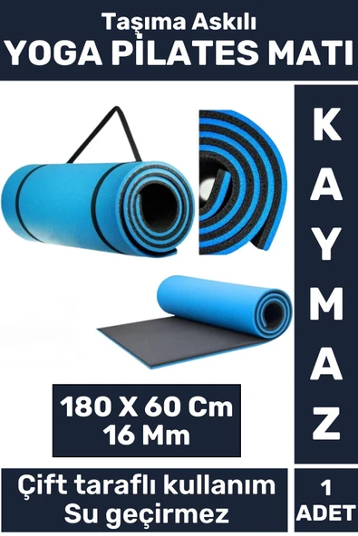 Özel Üretim Kompakt Taşıma Askılı Çift Taraflı Su Geçirmez Kamp Uyku Minder Yoga Pilates Matı 16 Mm