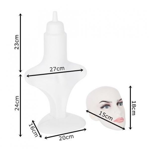 Rafburada® Takı Mankeni,Tablalı,Makyajlı,Döner Kafa Takı Mankeni. - 5