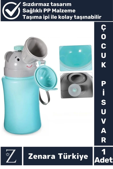 Premium Sağlıklı PP Malzeme +2 Yaş Taşıma İpli Tuvalet Eğitim Çocuk Lazımlık Sızdırmaz Pisuvar