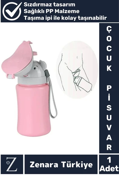 Premium Sağlıklı PP Malzeme +2 Yaş Taşıma İpli Tuvalet Eğitim Çocuk Lazımlık Sızdırmaz Pisuvar