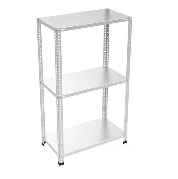 3 Katlı Galvaniz Çelik Raf   31x75 cm 100 cm 1.00 mm
