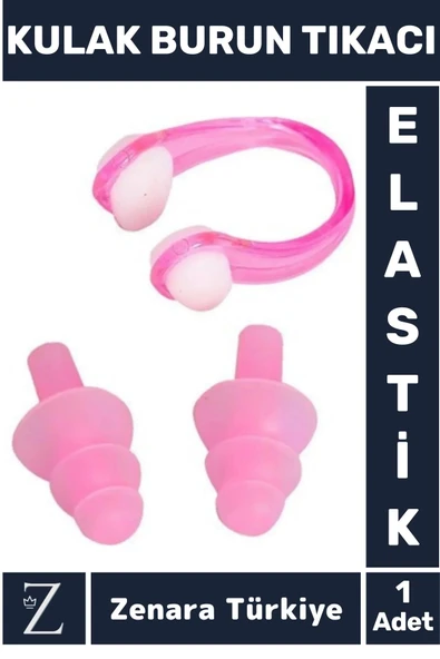 Özel Set Yumuşak Elastik Havuz Deniz Su Sızdırma Gürültü Önleyici KULAK BURUN TIKACI SETİ