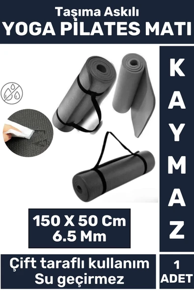 Özel Üretim Kompakt Taşıma Askılı Çift Taraflı Su Geçirmez Kamp Uyku Minder Yoga Pilates Matı 6,5 Mm