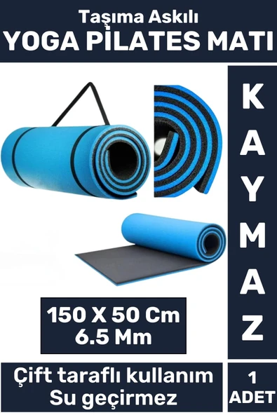 Özel Üretim Kompakt Taşıma Askılı Çift Taraflı Su Geçirmez Kamp Uyku Minder Yoga Pilates Matı 6,5 Mm