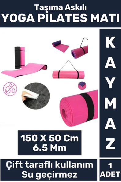 Özel Üretim Kompakt Taşıma Askılı Çift Taraflı Su Geçirmez Kamp Uyku Minder Yoga Pilates Matı 6,5 Mm
