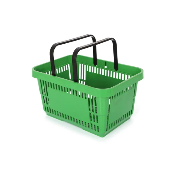22 Lt Plastik Alışveriş Sepeti - Market El Sepeti  Yeşil