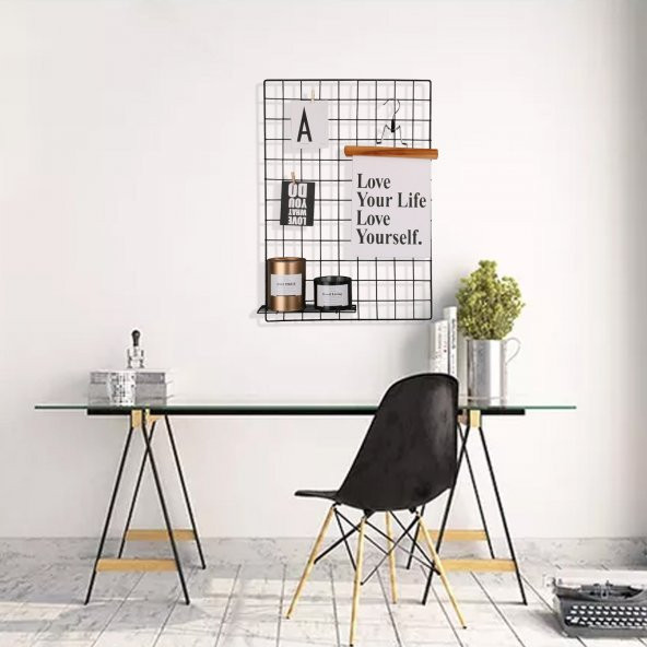 Rafburada® Tel Fotoğraf Askısı. Duvar Askılığı, Notluk - 4