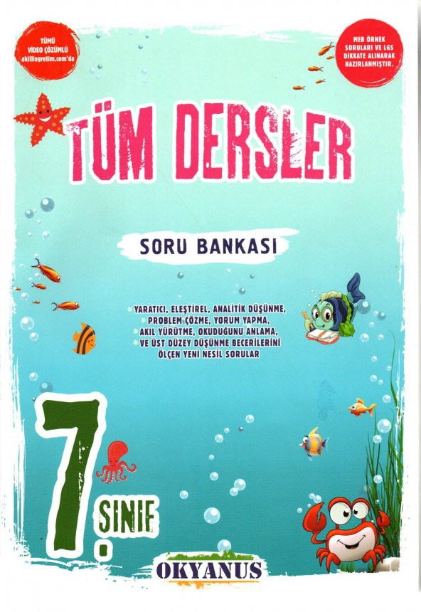 Okyanus Yayıncılık 7. Sınıf Tüm Dersler Soru Bankası