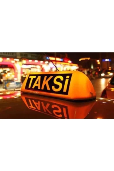 Leader Işıklı Taksi Levhası Mıknatıslı Taksi Yazısı 12 Volt