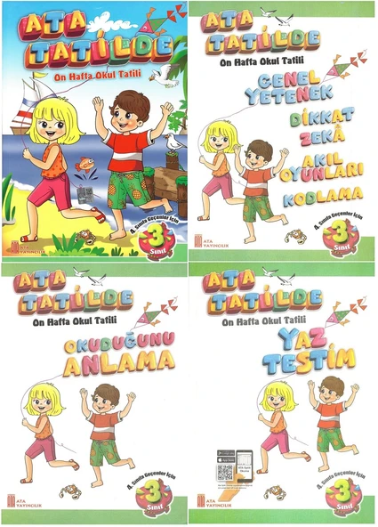 3.Sınıftan 4.Sınıfa Geçenler İçin Ata Tatilde Seti +10 lu Hikaye Seti 2 - Resim 2