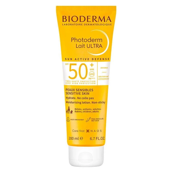 Bioderma Photoderm Lait Ultra SPF50+ 200 ml - Hassas Ciltler İçin