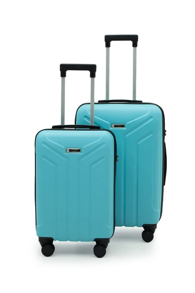 Babil Lüx 2'li Abs Valiz Seti Orta & Küçük - Mavi ürün görseli