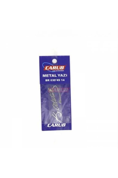 Carub Metal Yazı Atatürk Imzalı