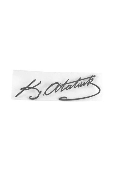 Carub Metal Yazı Atatürk Imza 8x2 Cm Br0304914