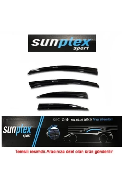 SUNPLEX Dacıa Duster 2018-2022 4lü Mugen Sport Cam Rüzgarlığı