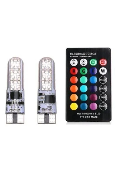STTİCARET T10 Rgb Kumandalı Park Ampulleri Modlu - 2