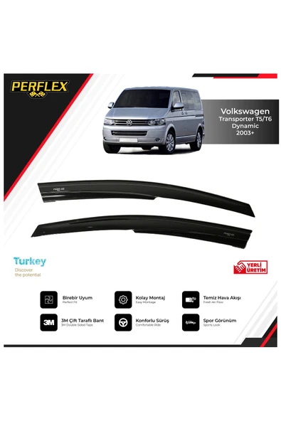AUTOPLUS Volkswagen Transporter Caravelle T5/t6 2003+ Cam Rüzgarlığı Sport Model