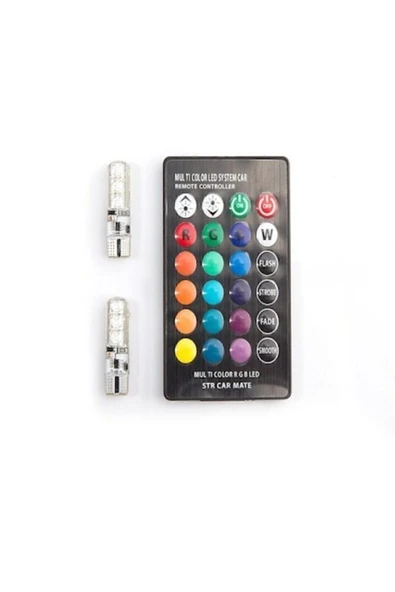 STTİCARET T10 Rgb Kumandalı Park Ampulleri Modlu - 4