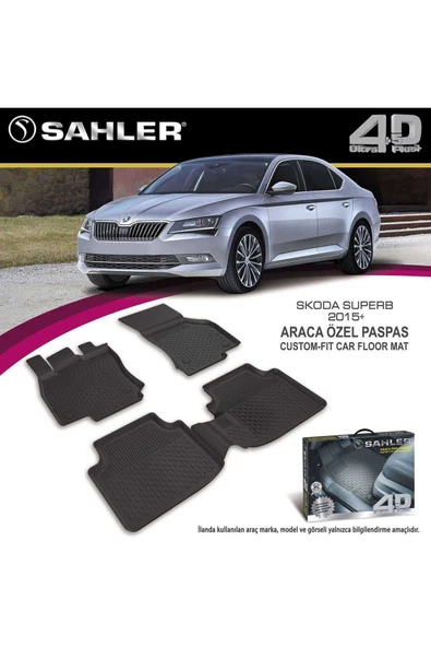 Sahler Skoda Superb 2015- Sonrası 4.5d Havuzlu Paspas Uyumlu