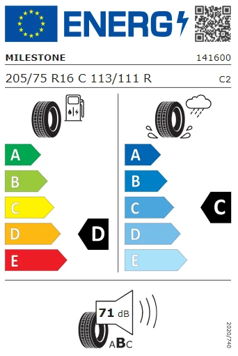 Milestone 205/75 R16 C 113/111R 10PR Vanmile Yaz Lastiği 2025 Üretim - 2