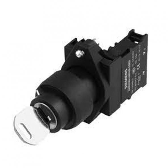 Siemens,Komple Acil Stop Mantar Butonlar Plastik Anahtarlı,3SB6110-1HD20-1CA0