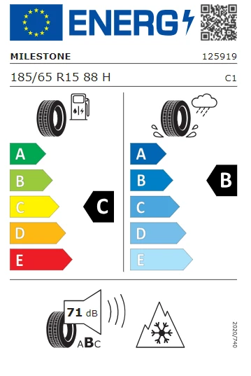 Milestone 185/65 R15 88H Car. Winter Kış Lastiği 2024 Üretim - 3