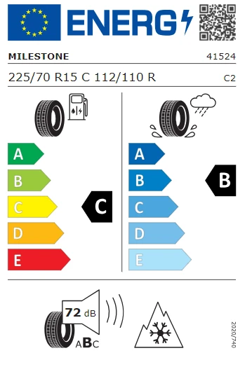Milestone 225/70 R15 C 112/110R 8PR Wintide Kış Lastiği 2024 Üretim - 3