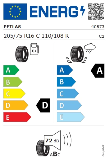 Petlas 205/75 R16 C 110/108R 8PR Full Power PT825 Plus Yaz Lastiği 2025 Üretim - 3