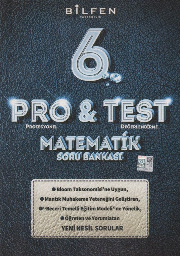 Bilfen Yayıncılık  6. Sınıf Matematik ProTest Soru Bankası