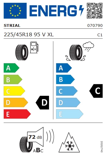 Strial 225/45 R18 95V XL Winter Kış Lastiği 2024 Üretim - 2