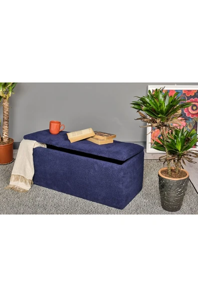 WoodyMaison Denmark Modern Tarz Yatak Ucu Sandıklı Puf Bench Koltuk 35*90*42 Cm