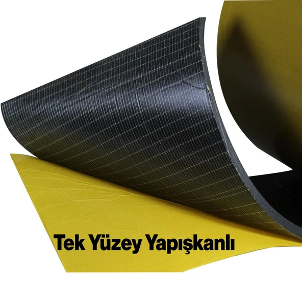 Yapışkanlı Oto Araç Ses Isı Yalıtım İzolasyon Bandı En:20 cm Kalınlık:5 mm Uzunluk 1 Metre Kauçuk - 6