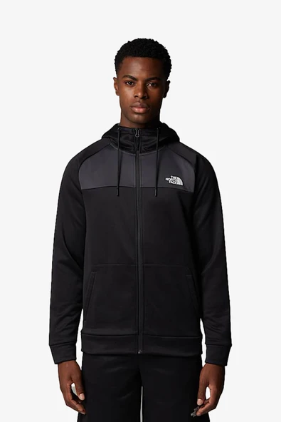 The North Face M Reaxıon Fleece FZ Hoodıe - Eu Erkek Siyah Polar NF0A8CNPKT01