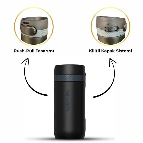 Igloo Squid Termos 410ml-SİYAH - 3