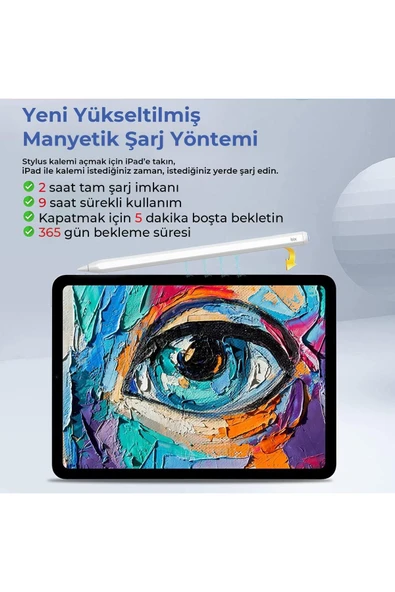 Bix SP01 Bluetooth Stylus iPad Mini /Pro /Air Tablet Uyumlu Dokunmatik Yazı Ve Çizim Kalemi - 4