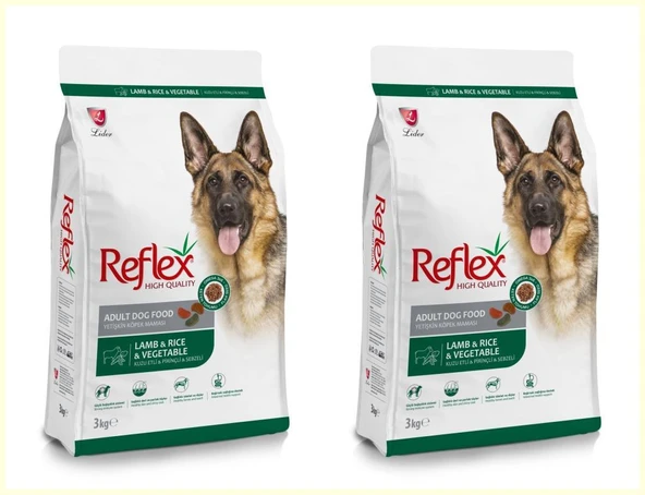 Reflex Kuzulu, Pirinçli ve Sebzeli Yüksek Kaliteli Köpek Maması 3 Kg*2 ADET ürün görseli