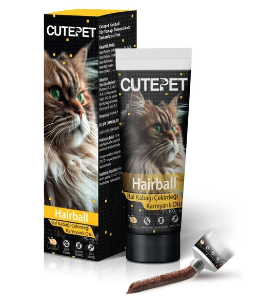 Cutepet Hairball Tüy Yumağı Önleyici Kedi Maltı 100 gr