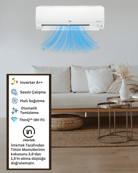 LG Dualcool Plus PC18SQ 18000 BTU A++ Inverter Duvar Tipi Klima - Resim 2