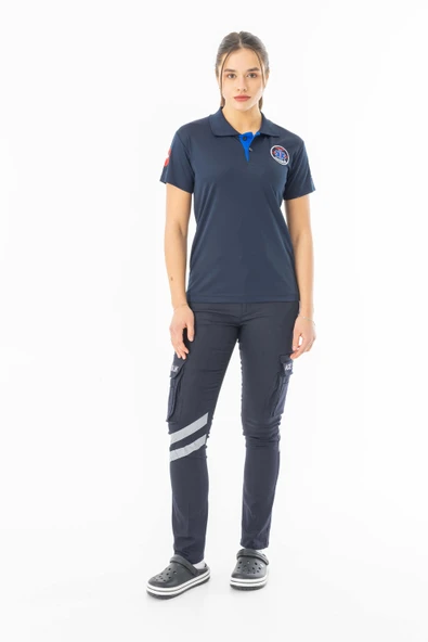112 Acil Paramedik T-Shirt Unisex Lacivert (ATT002)