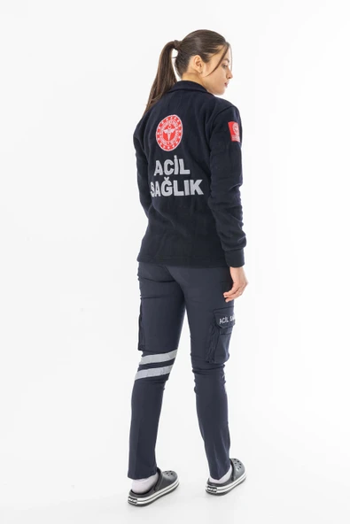 112 Acil Tıp Teknisyeni Fermuarlı Polar Ceket Unisex (ATT006) - 4