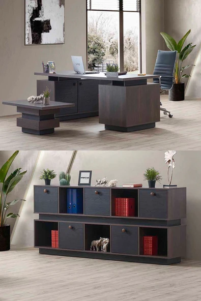 Cesur Mobilya Ofis Takımı Edessa Ofis Masa Makam Seti Ofis Takımı
