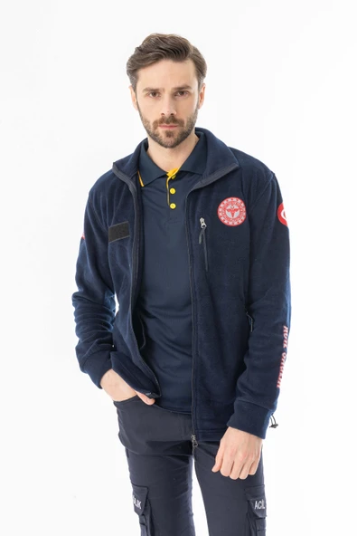 112 Acil Tıp Teknisyeni Fermuarlı Polar Ceket Unisex (ATT006) - 7